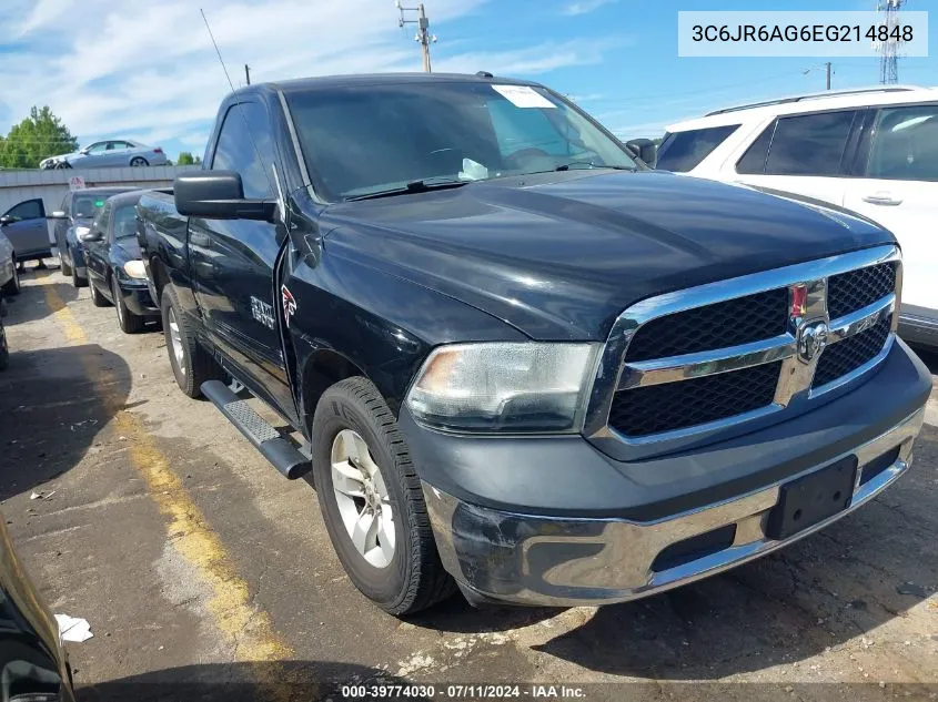 2014 Ram 1500 Tradesman VIN: 3C6JR6AG6EG214848 Lot: 39774030