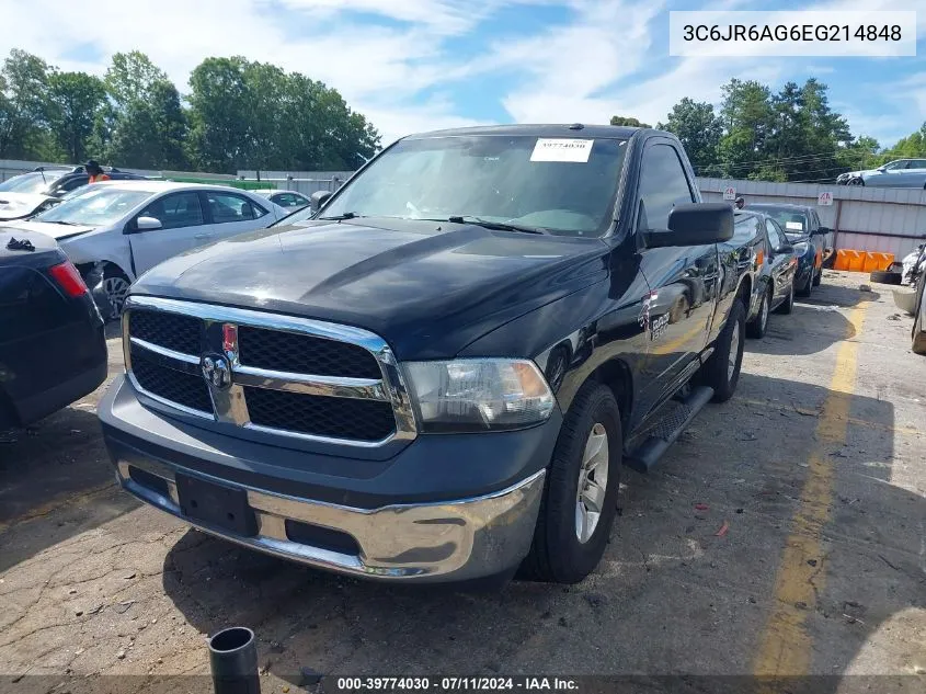 2014 Ram 1500 Tradesman VIN: 3C6JR6AG6EG214848 Lot: 39774030