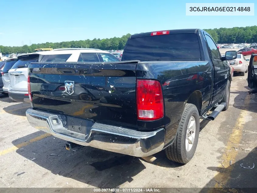 2014 Ram 1500 Tradesman VIN: 3C6JR6AG6EG214848 Lot: 39774030