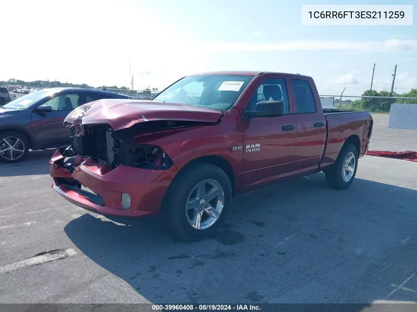 2014 Ram 1500 Express VIN: 1C6RR6FT3ES211259 Lot: 39960408