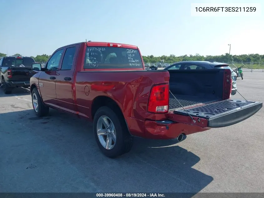 2014 Ram 1500 Express VIN: 1C6RR6FT3ES211259 Lot: 39960408