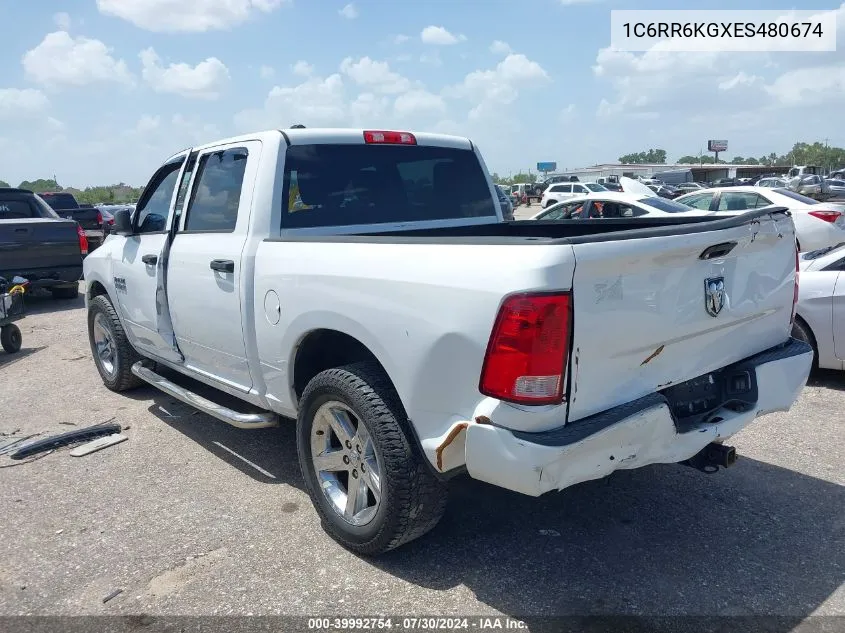 2014 Ram 1500 Express VIN: 1C6RR6KGXES480674 Lot: 39992754