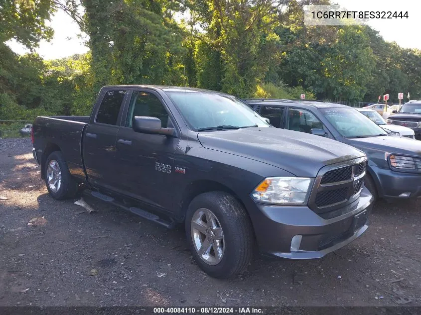 2014 Ram 1500 Express VIN: 1C6RR7FT8ES322444 Lot: 40084110