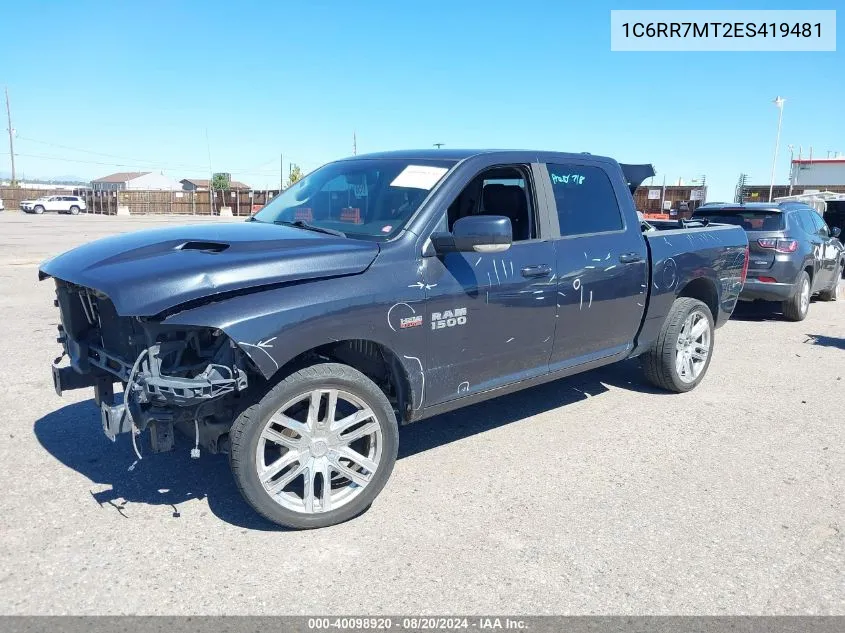 2014 Ram 1500 Sport VIN: 1C6RR7MT2ES419481 Lot: 40098920