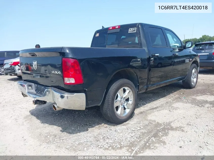 2014 Ram 1500 Big Horn VIN: 1C6RR7LT4ES420018 Lot: 40163764