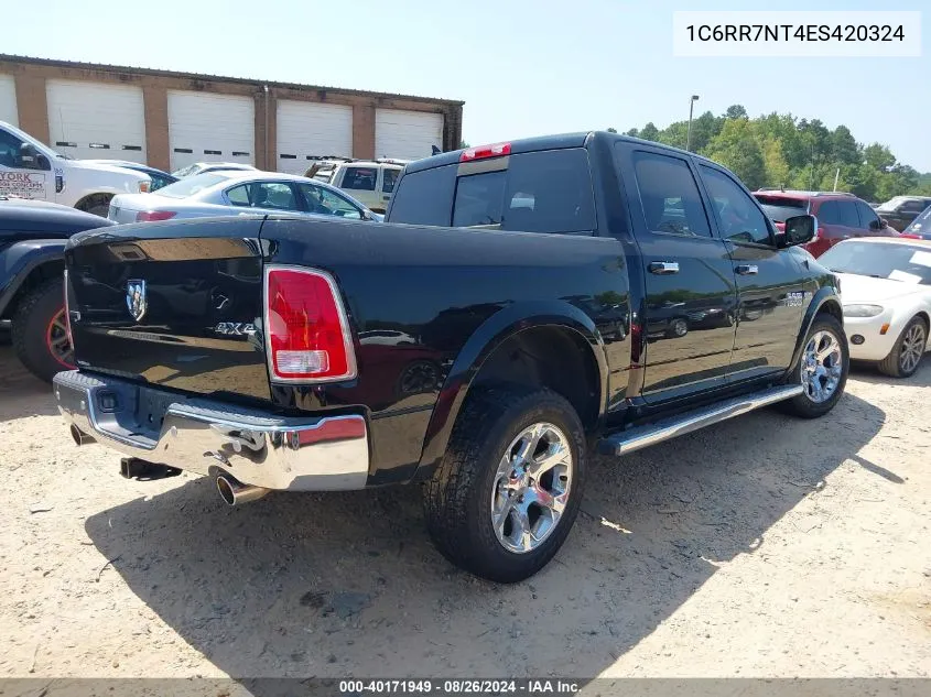 2014 Ram 1500 Laramie VIN: 1C6RR7NT4ES420324 Lot: 40171949