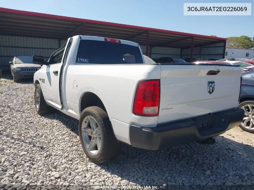 2014 Ram 1500 Tradesman VIN: 3C6JR6AT2EG226069 Lot: 40193667