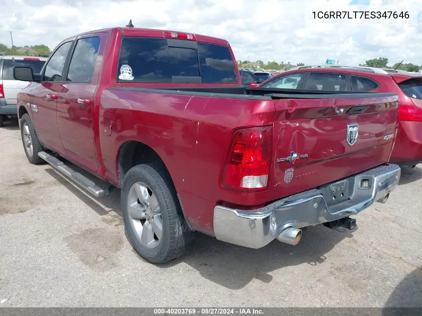 2014 Ram 1500 Lone Star VIN: 1C6RR7LT7ES347646 Lot: 40203769