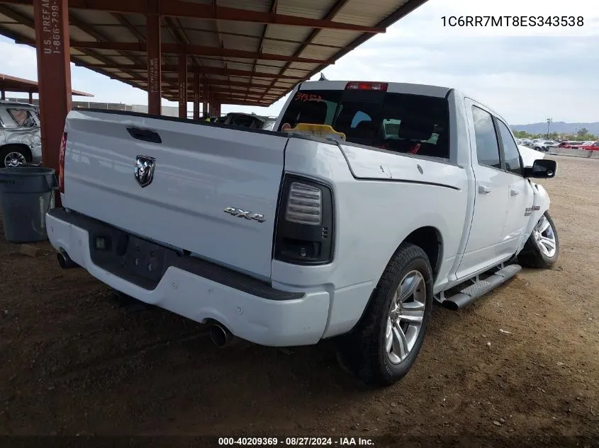 2014 Ram 1500 Sport VIN: 1C6RR7MT8ES343538 Lot: 40209369