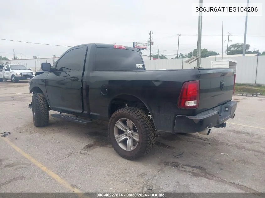 2014 Ram 1500 Express VIN: 3C6JR6AT1EG104206 Lot: 40227874