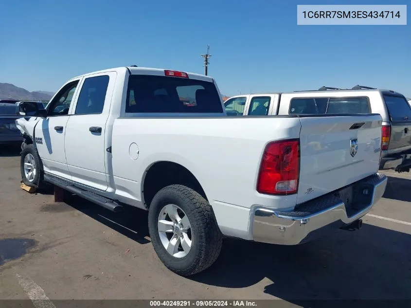 2014 Ram 1500 St VIN: 1C6RR7SM3ES434714 Lot: 40249291