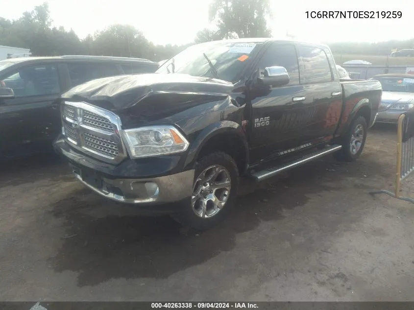 2014 Ram 1500 Laramie VIN: 1C6RR7NT0ES219259 Lot: 40263338