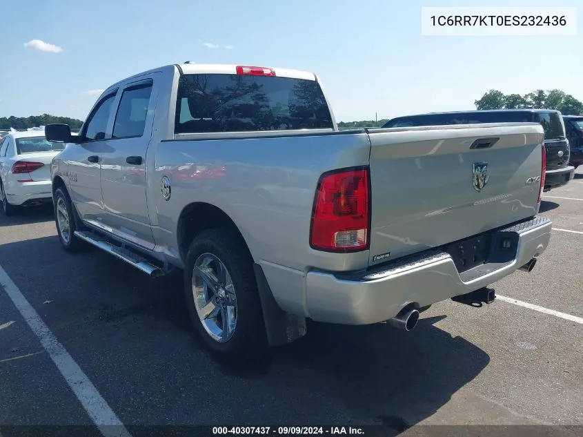 2014 Ram 1500 Express VIN: 1C6RR7KT0ES232436 Lot: 40307437