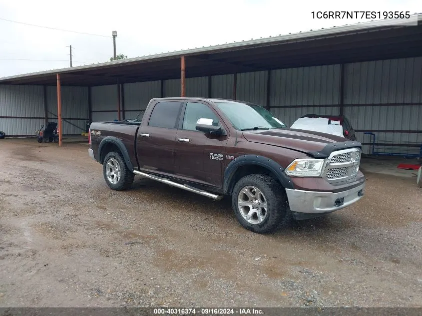 2014 Ram 1500 Laramie VIN: 1C6RR7NT7ES193565 Lot: 40316374