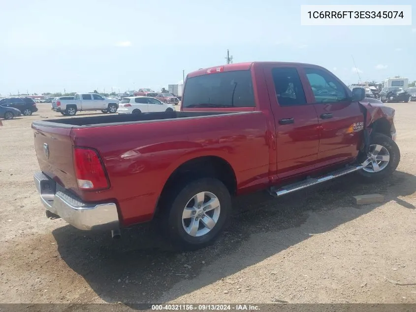 2014 Ram 1500 Tradesman VIN: 1C6RR6FT3ES345074 Lot: 40321156