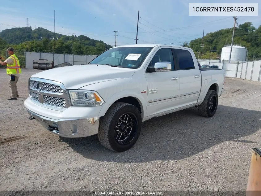 2014 Ram 1500 Laramie VIN: 1C6RR7NTXES452470 Lot: 40343578