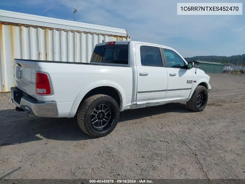 2014 Ram 1500 Laramie VIN: 1C6RR7NTXES452470 Lot: 40343578