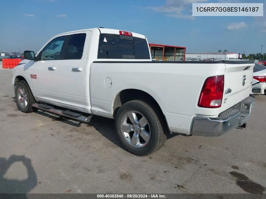 2014 Ram 1500 Big Horn VIN: 1C6RR7GG8ES146187 Lot: 40383540