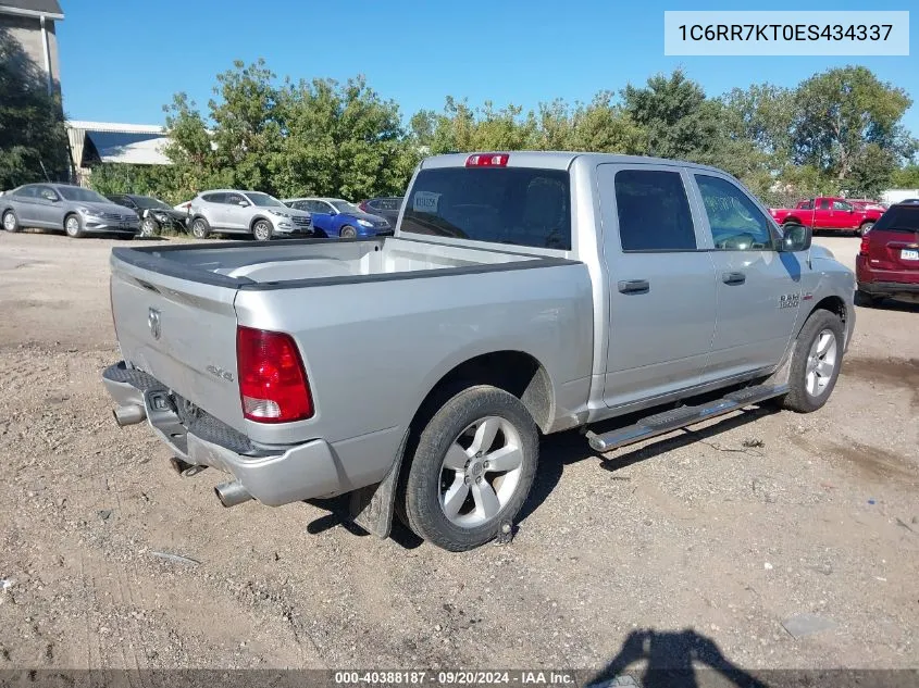 2014 Ram 1500 Express VIN: 1C6RR7KT0ES434337 Lot: 40388187