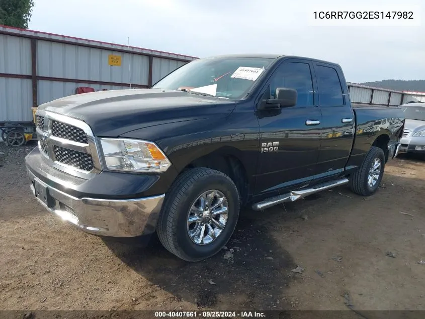 2014 Ram 1500 Slt VIN: 1C6RR7GG2ES147982 Lot: 40407661