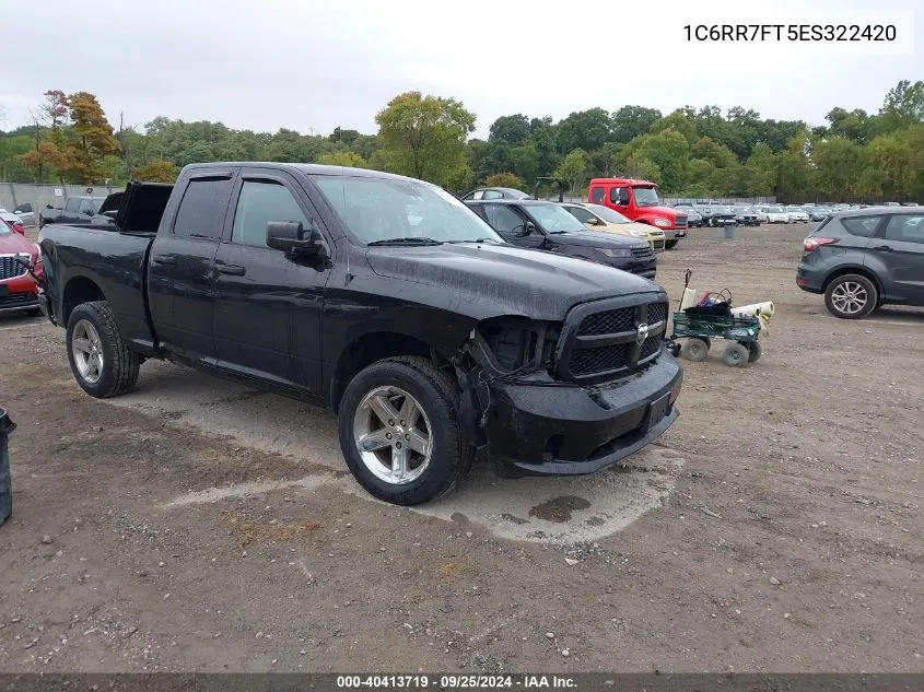 2014 Ram 1500 Express VIN: 1C6RR7FT5ES322420 Lot: 40413719