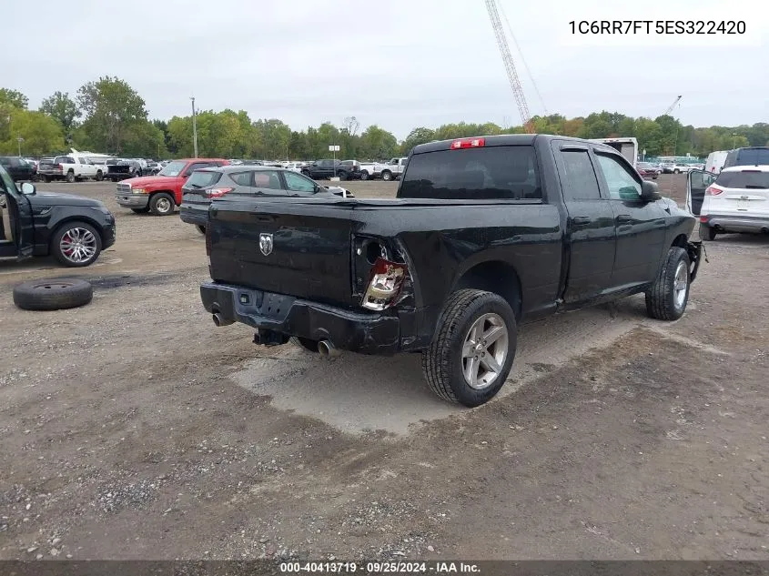 2014 Ram 1500 Express VIN: 1C6RR7FT5ES322420 Lot: 40413719