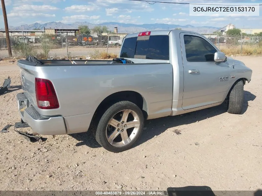 2014 Ram 1500 R/T VIN: 3C6JR6CT2EG153170 Lot: 40453879