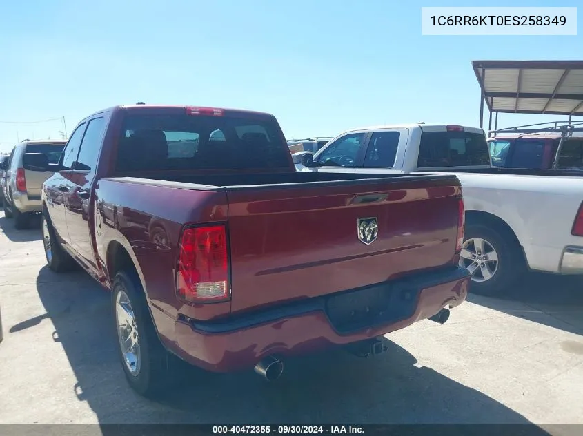 2014 Ram 1500 Express VIN: 1C6RR6KT0ES258349 Lot: 40472355