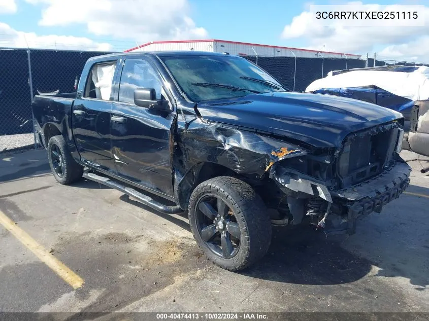 2014 Ram 1500 Express VIN: 3C6RR7KTXEG251115 Lot: 40474413