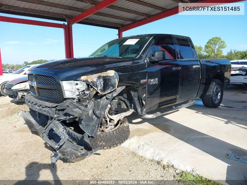 2014 Ram 1500 Express VIN: 1C6RR7FTXES151485 Lot: 40485053