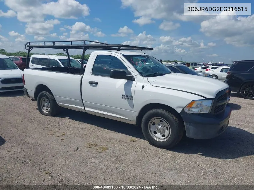 2014 Ram 1500 Tradesman VIN: 3C6JR6DG2EG316515 Lot: 40489133