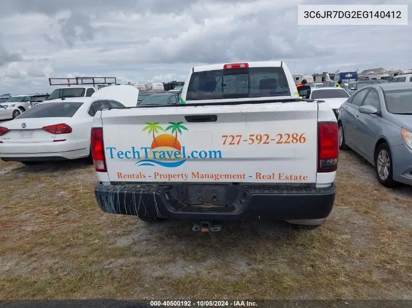 3C6JR7DG2EG140412 2014 Ram 1500 Tradesman