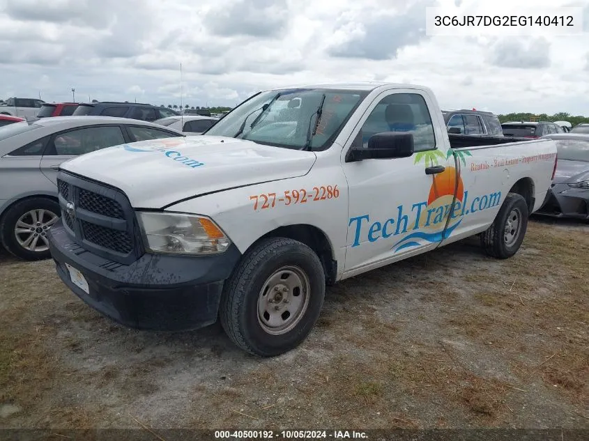 3C6JR7DG2EG140412 2014 Ram 1500 Tradesman