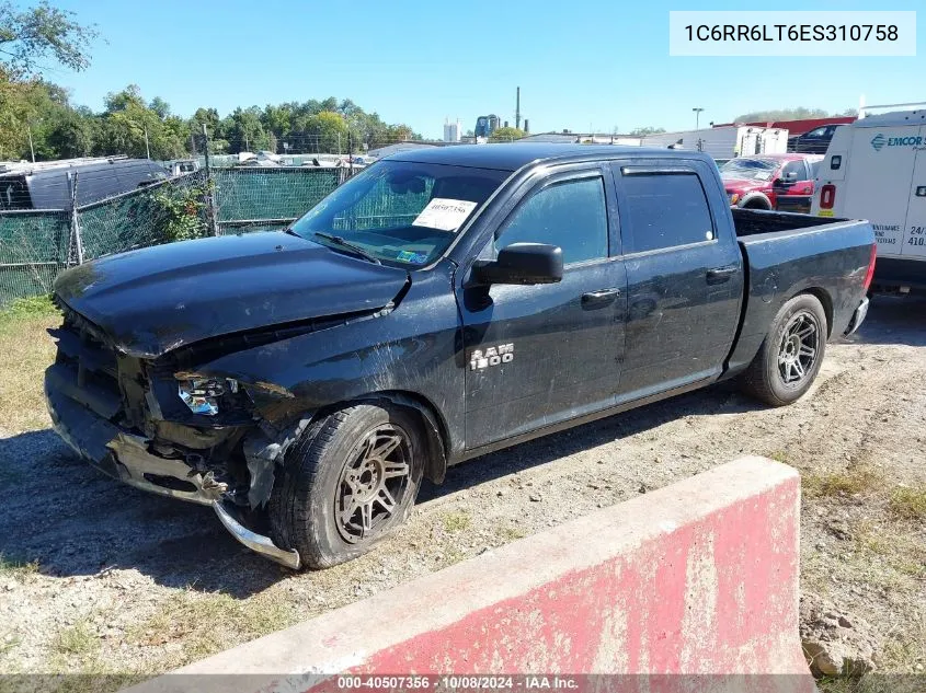 1C6RR6LT6ES310758 2014 Ram 1500 Lone Star