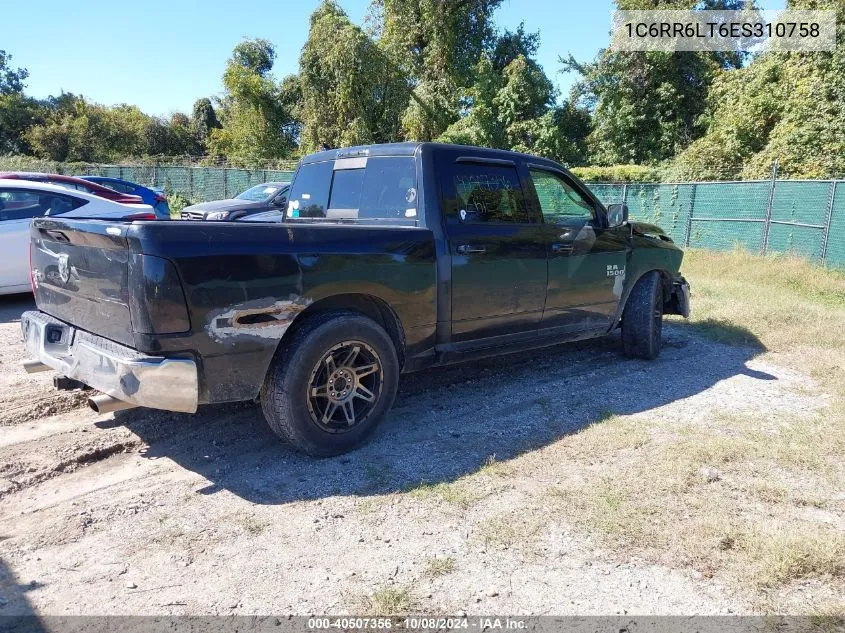 1C6RR6LT6ES310758 2014 Ram 1500 Lone Star