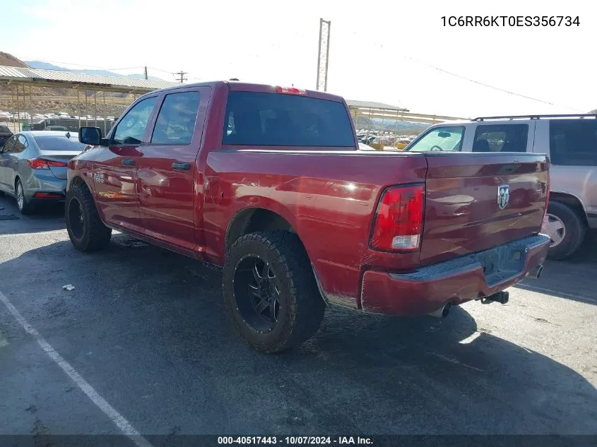 2014 Ram 1500 Express VIN: 1C6RR6KT0ES356734 Lot: 40517443