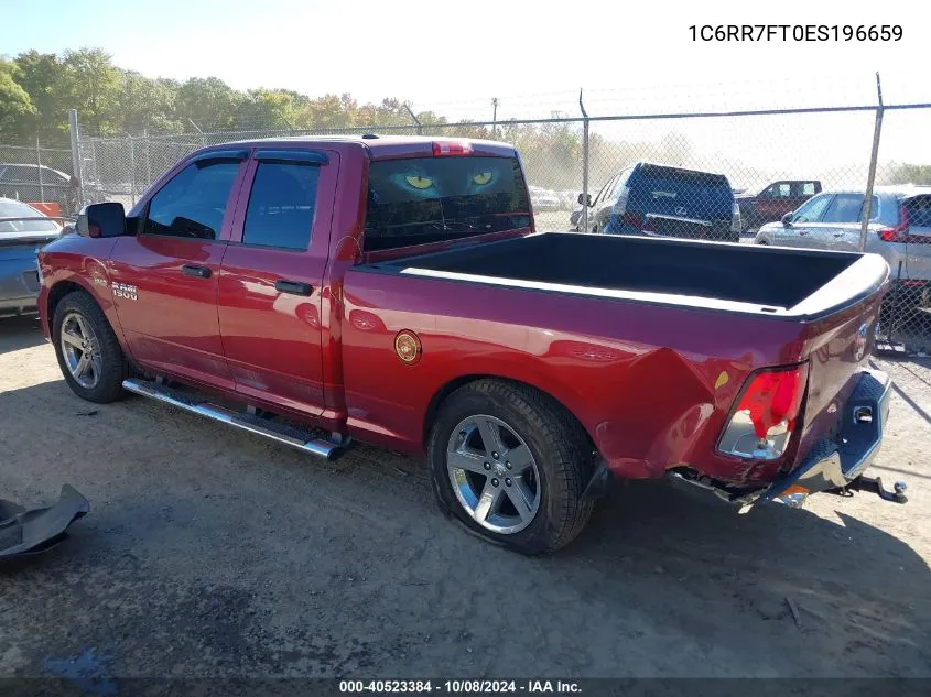 2014 Ram 1500 St VIN: 1C6RR7FT0ES196659 Lot: 40523384