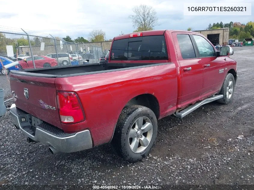 2014 Ram 1500 Slt VIN: 1C6RR7GT1ES260321 Lot: 40548962