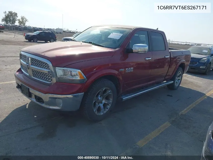 2014 Ram 1500 Laramie VIN: 1C6RR7VT6ES267171 Lot: 40590030