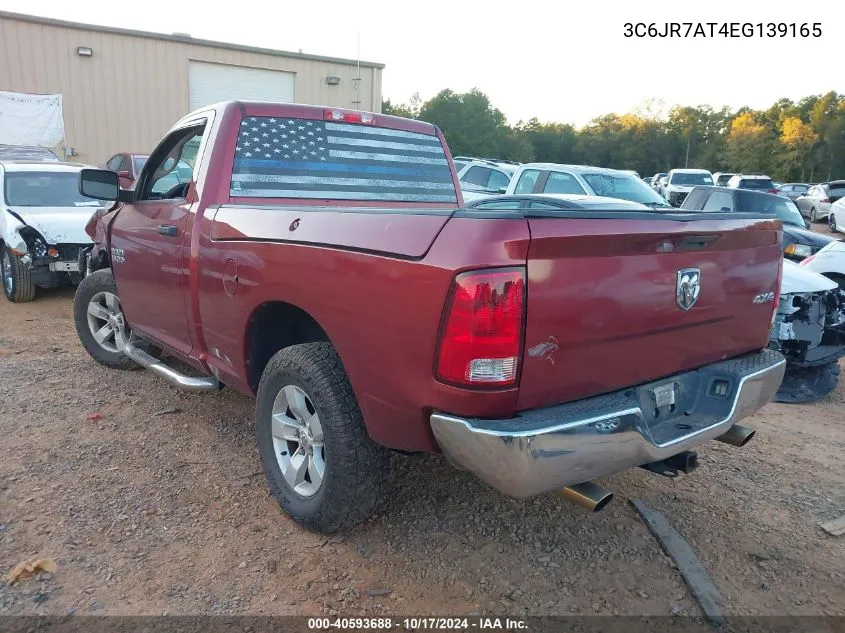 2014 Ram 1500 Tradesman VIN: 3C6JR7AT4EG139165 Lot: 40593688