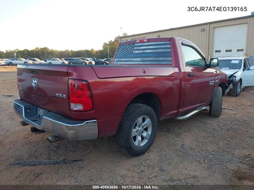 2014 Ram 1500 Tradesman VIN: 3C6JR7AT4EG139165 Lot: 40593688