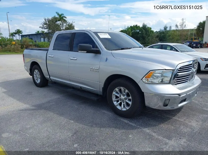 2014 Ram 1500 Big Horn VIN: 1C6RR7LGXES151025 Lot: 40618847