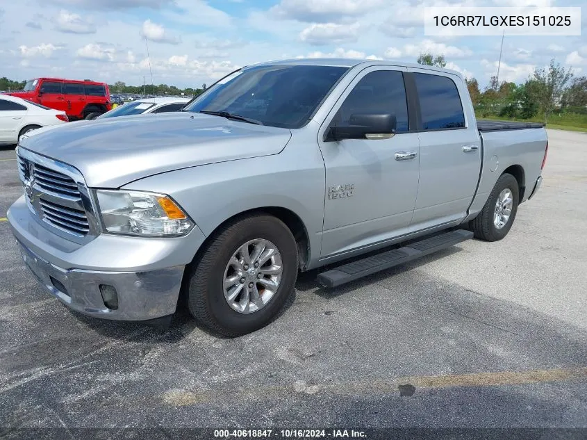 2014 Ram 1500 Big Horn VIN: 1C6RR7LGXES151025 Lot: 40618847