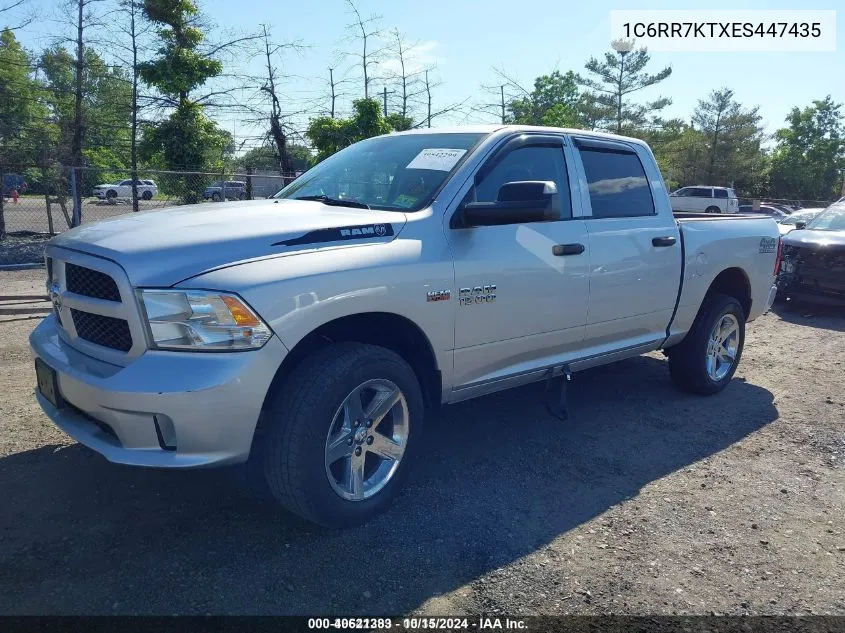 2014 Ram 1500 Express VIN: 1C6RR7KTXES447435 Lot: 40621383