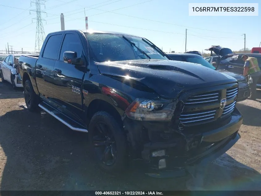 2014 Ram 1500 Sport VIN: 1C6RR7MT9ES322598 Lot: 40652321