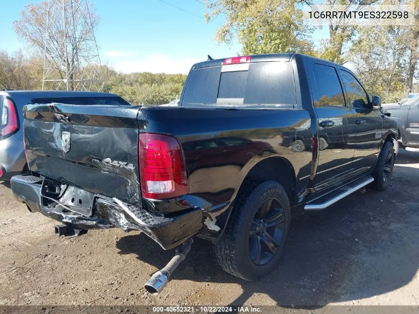 2014 Ram 1500 Sport VIN: 1C6RR7MT9ES322598 Lot: 40652321