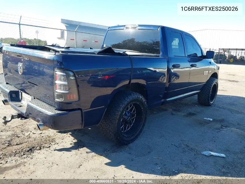 2014 Ram 1500 Express VIN: 1C6RR6FTXES250026 Lot: 40660831