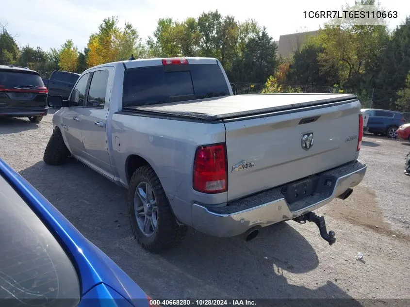 2014 Ram 1500 Slt VIN: 1C6RR7LT6ES110663 Lot: 40668280