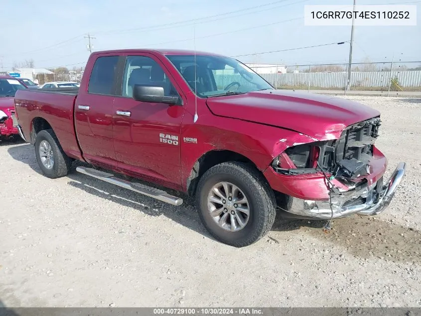 2014 Ram 1500 Big Horn VIN: 1C6RR7GT4ES110252 Lot: 40729100