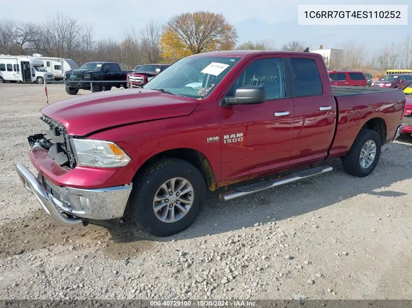 2014 Ram 1500 Big Horn VIN: 1C6RR7GT4ES110252 Lot: 40729100